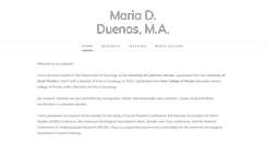 Desktop Screenshot of mariadduenas.com