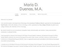 Tablet Screenshot of mariadduenas.com